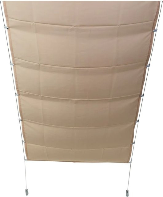 Peddy Shield Bausatz Pergola mit Sonnensegel aus Polyester in Elfenbein, Breite: 330 cm, Tiefe: 200 cm, Höhe: 200 cm - Bild 1