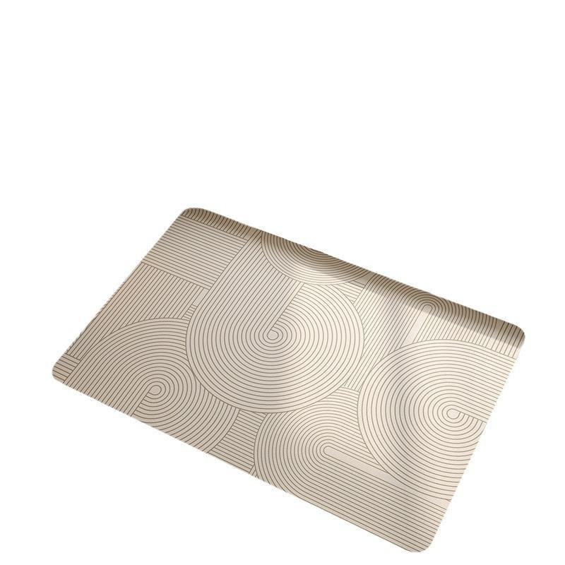 Creme Air Badezimmer Bodenmatte aus Diatom Schlamm in Beige, B/T: 60 x 40 cm - Bild 2