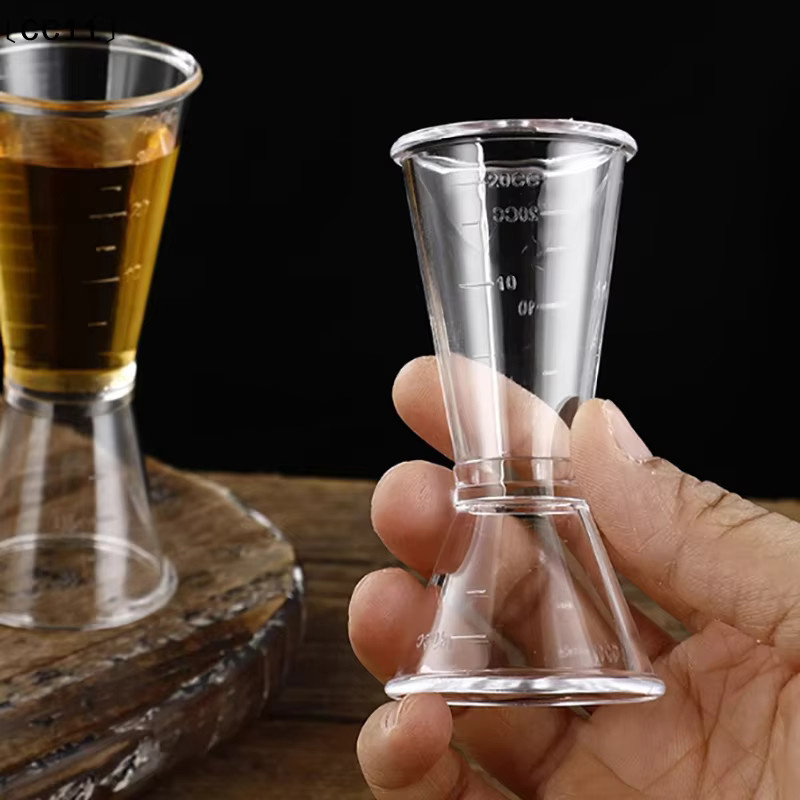 KuZHEN Cocktail-Messbecher Jigger mit Graduierung und doppelseitiger Millimeter-Skala, transparent, 20 cc - Bild 4