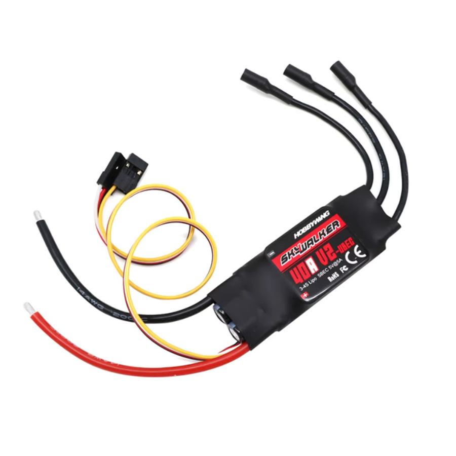 Hobbywing Skywalker V2 ESC Geschwindigkeitsregler mit UBEC in Schwarz für RC FPV Quadcopter Flugzeug und Hubschrauber - Bild 2