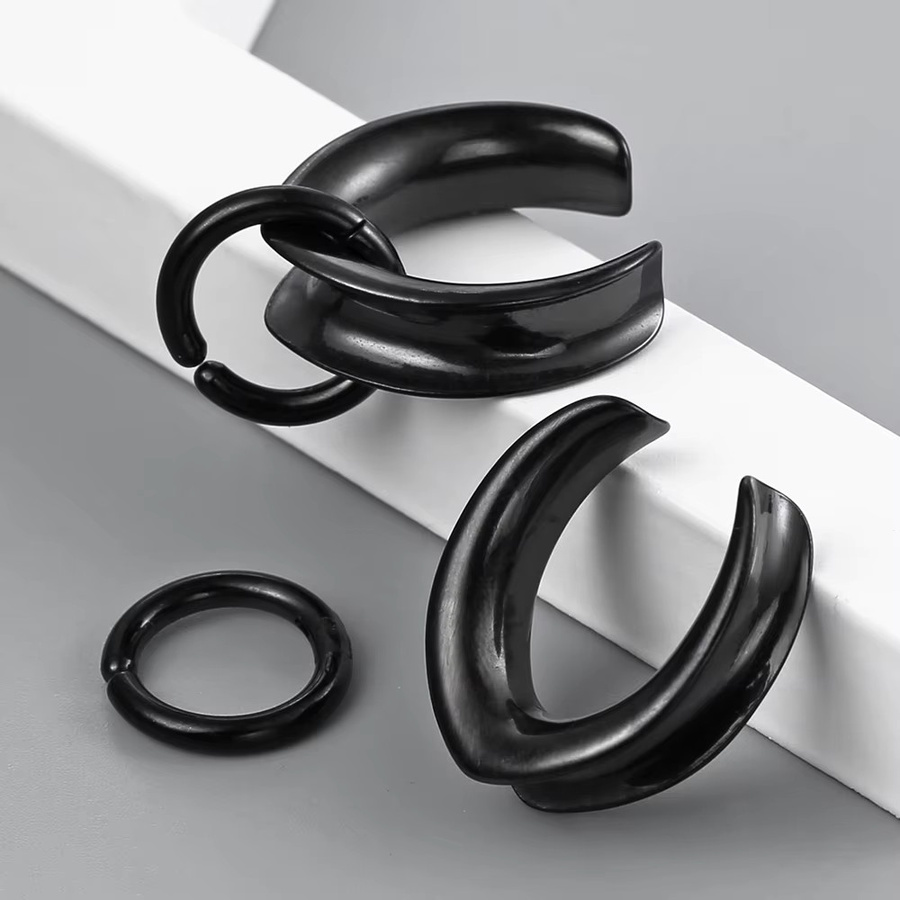 Twobobes Tunnel mit Ringen, Edelstahl, Damen - Bild 4