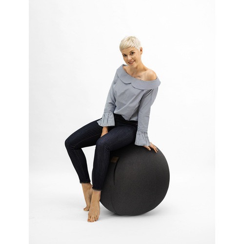 Sitting Ball FELT Sitzball aus Polyester in Anthrazit, Durchmesser: 65 cm - Bild 2