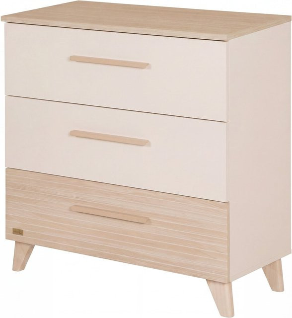 Roba Wickelkommode Sidney schmal in Beige mit Massivholz und modernem Design, B/T/H: 75 x 98 x 88,5 cm - Bild 1