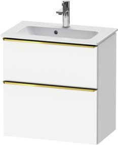 Duravit Waschtischunterschrank D-Neo Compact, weiß glänzend, wandhängend, B: 61,0 cm, T: 37,2 cm, H: 62,5 cm - Bild 1