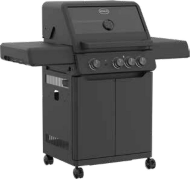 Rösle Allflame Peer 3 Gasgrill in Schwarz mit Wärmeständer und Thermometer - Bild 1