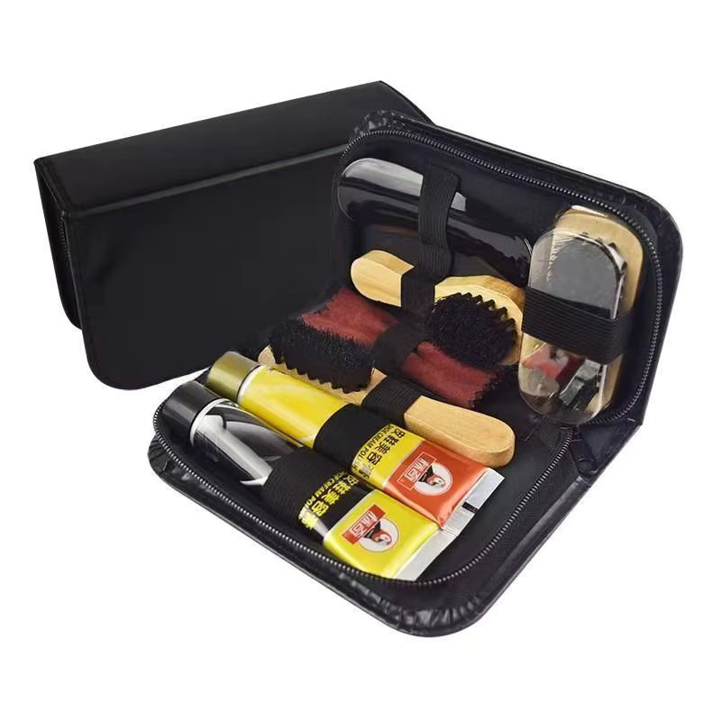 DUTRIEUX Schuhpflege-Set für Lederschuhe mit Bürste und Reinigungsutensilien - Bild 3