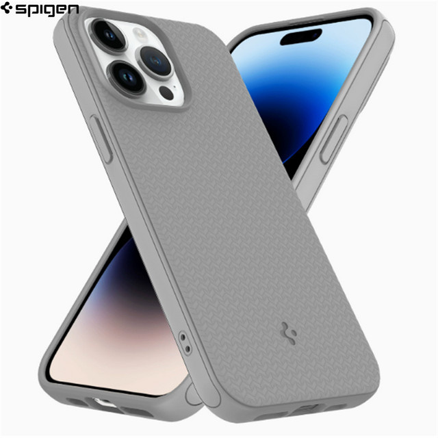 Spigen Air Soft Case für iPhone 17 Pro Max 16 Plus 15 14 13 12 11 Pro Max mit MagSafe Magnetischer Kabelloser Ladung Stoßfeste Hülle in Orange und Grey - Bild 1