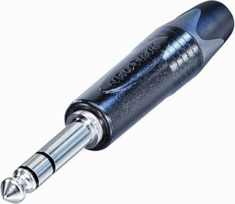 Neutrik NP3X-BAG-CON Klinken-Steckverbinder 6,35 mm Stecker, gerade, 3-polig, Stereo, Schwarz - Bild 1