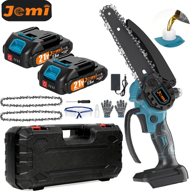 Jemi Tool Akku-Elektrokettensäge 6 Zoll für Makita LXT Akkus zum Schneiden von Holz und im Garten - Bild 1