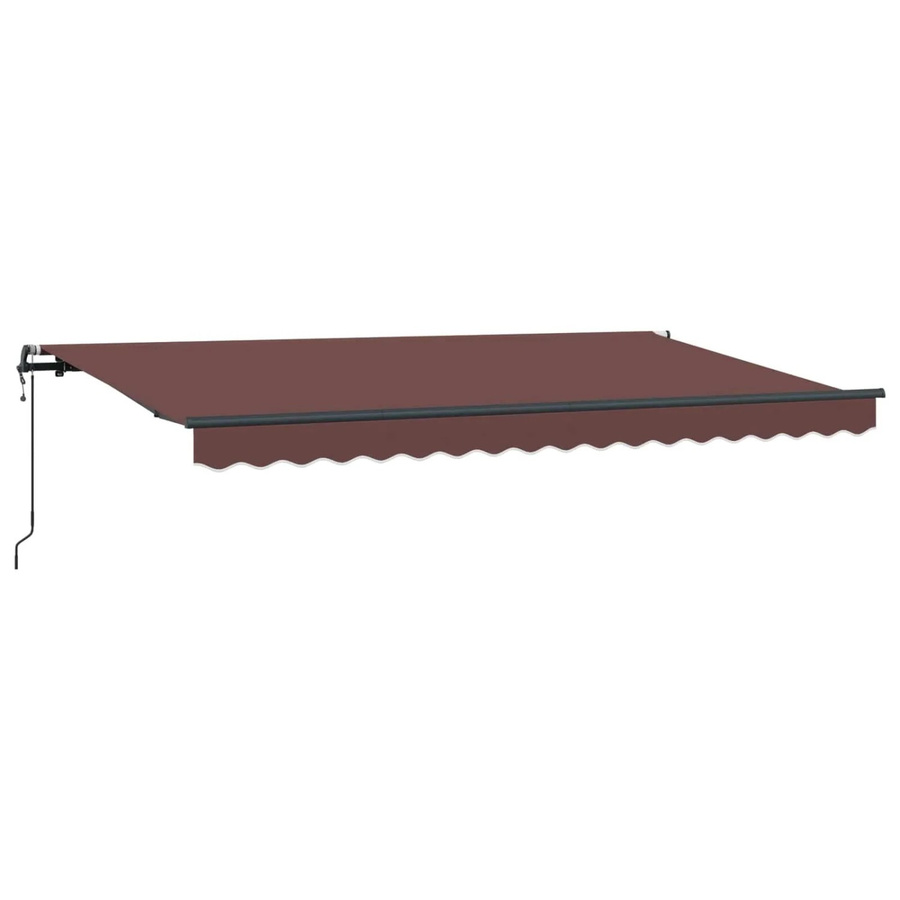 vidaXL Einziehbare Markise Braun mit Fernbedienung B: 400 cm, T: 200 cm, H: 200 cm - Bild 2