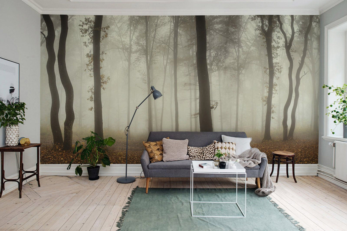 Rebel Walls Mural Timberland Fototapete Natur Landschaft Mehrfarbig B: 270 cm, H: 45 cm - Bild 3