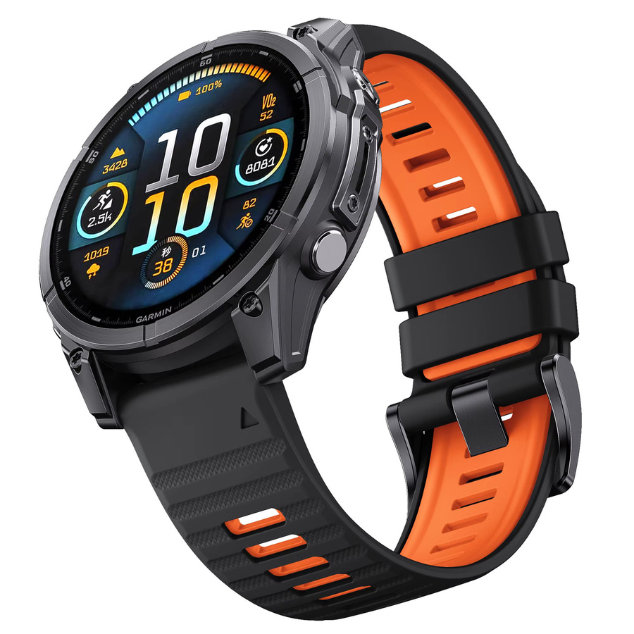 NUOTUO Uhrenarmband Silikon, Schwarz, Unisex - Bild 6