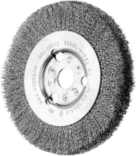 PFERD Rundbürste RBU schmal ungezopft aus Stahl-Draht für Winkelschleifer Durchmesser: 100 mm, Bohrung: 14 mm, Drahtstärke: 0,15 mm - Bild 1