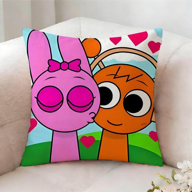 JMG Clothing S-sprunki Beat Game Kissenbezug, zweiseitig bedruckt, bunt, B/H: 50 x 50 cm - Bild 1