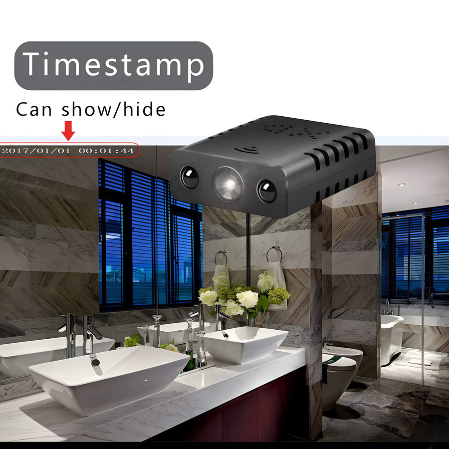 BESY Mini Drahtlose Wifi Kamera XD Smart Home Video Recorder mit 720P Auflösung und Nachtsicht in Schwarz - Bild 4