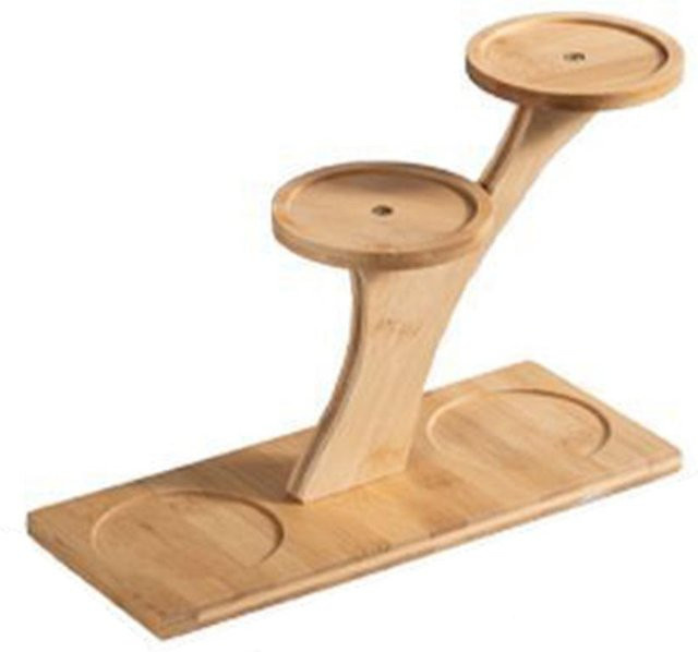 Fujiantema Mehrschichtiger Schreibtisch-Pflanzenständer in Baumzweig-Form, beige - Bild 1