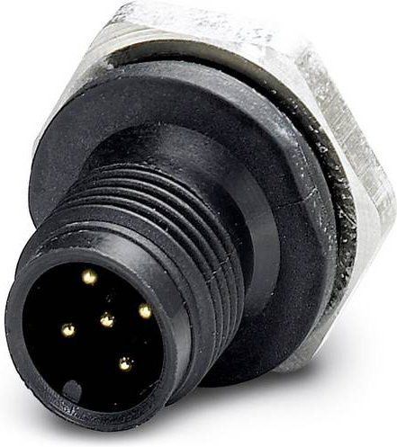 Phoenix Contact 1436398 Sensor-Aktor-Einbausteckverbinder M12 Stecker, 5 Pol, Schwarz, Schraubanschluss, 20 Stück - Bild 1