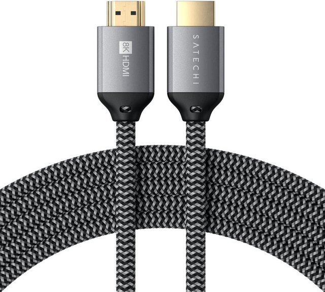 Satechi HDMI-Kabel 8K UHD Typ A in Grau, Länge: 2 m - Bild 1