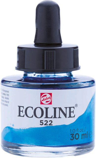 ECOLINE Flüssige Wasserfarbe Türkisblau 30 ml - Bild 1
