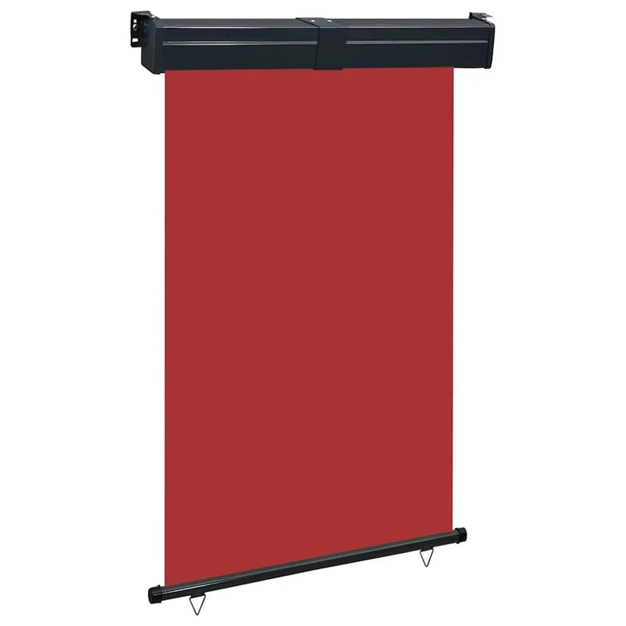 Furnicato Balkon-Seitenmarkise aus Polyester in Rot, B/H: 125 x 250 cm - Bild 2