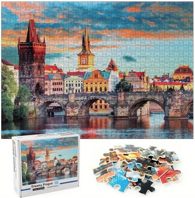 MaxRenard Prager-Papierpuzzle, Puzzle, 1.000 Teile, ab 14 Jahren - Bild 1