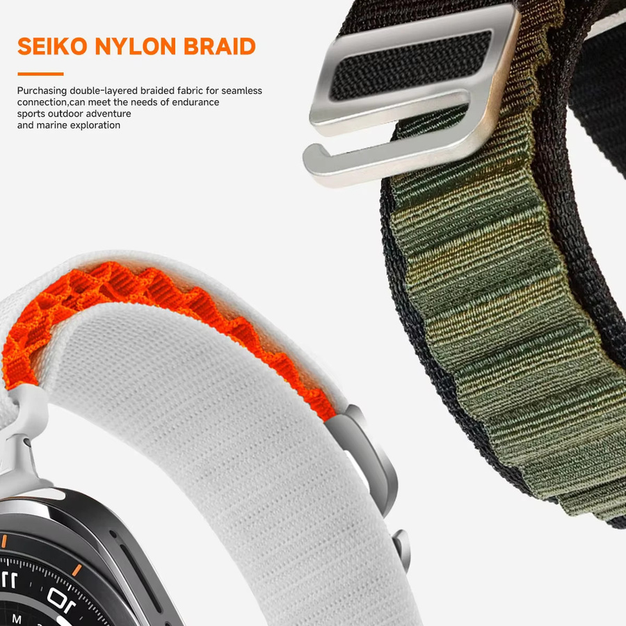 Alpine Loop Armband für Samsung Galaxy Watch Ultra, Nylon, 47 mm, Unisex - Bild 3