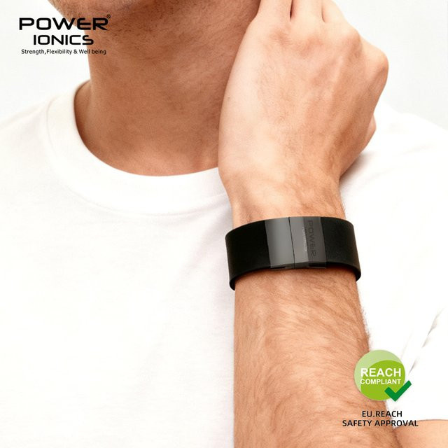 Power Ionics Armband, Silikon, Schwarz, Unisex - Bild 1