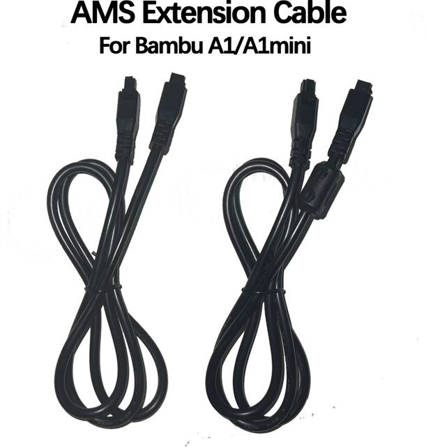 Bambu Lab 4-Pin Verlängerungskabel für AMS Lite und A1/A1 mini 3D-Drucker, 1m, Schwarz - Bild 1