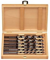 Projahn Schlangenbohrer-Set aus CV-Stahl, 6-teilig, 6-kant Schaft, Durchmesser: 10 mm, 12 mm, 14 mm, 16 mm, 18 mm, 20 mm, Länge: 230 mm, in Holzkassette - Bild 1
