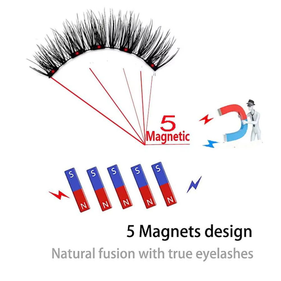 Goodobe Magnetische Wimpern, 5 Stück, Wiederverwendbar - Bild 3