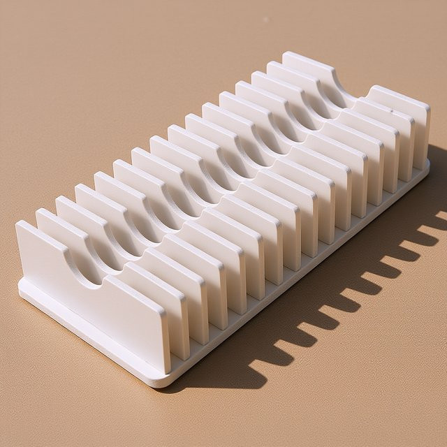 Multifunktionaler Handy-Organizer aus Kunststoff für das Klassenzimmer in Weiß mit mehreren Fächern - Bild 1