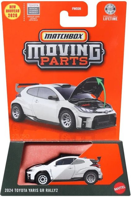 Matchbox 2024 Toyota Yaris GR Rally2, Fahrzeugmodell, 1:64, Metall - Bild 1