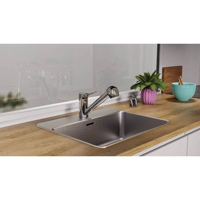 Eisl Spültischarmatur Verona mit herausziehbarer Geschirrbrause in Chrom, Einhebelmischbatterie, Silber, Höhe: 50,0 cm, Breite: 240,0 cm, Tiefe: 170,0 cm - Bild 2