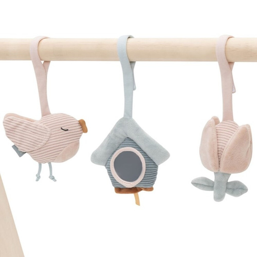 Jollein Lovely Birds, Baby Spieltrapez-Spielzeuge, Bunt / Mehrfarbig, Plüsch / Textil - Bild 1