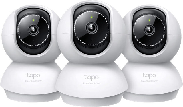 TP-Link Tapo C230 Multipack 3er-Set WLAN-Überwachungskameras in Weiß mit App-Steuerung und Zwei-Wege-Audio - Bild 1