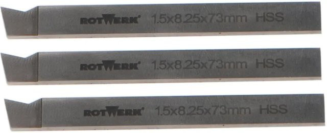 Rotwerk HSS-Abstechklingen-Satz 1,5 mm, 3 Stück - Bild 1