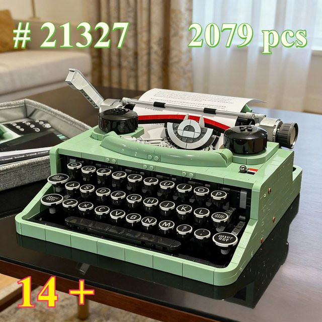 Potdemiel IDEAS Retro Klassisches Schreibmaschinen-Bausteinset, Modell-Bausatz, 2079 Teile, ab 14 Jahre - Bild 1