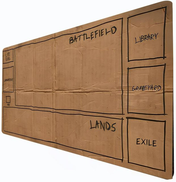 Mairuige Spielmatte für TCG und Magic in Schwarz und Braun, B: 60,96 cm, T: 35,56 cm - Bild 1