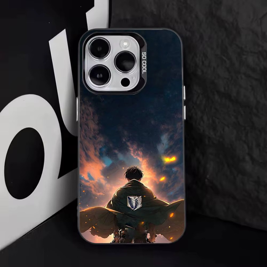 L-Levi Attack On Titan Handyhülle für iPhone 11 bis 17 Pro Max Plus Air Mini Schwarz TPU Cover - Bild 2