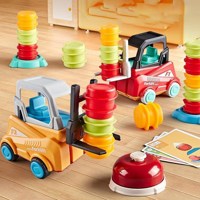 LChome Verrücktes Gabelstapler-Training, Brettspiel, Fahrzeuge, Kunststoff - Bild 1