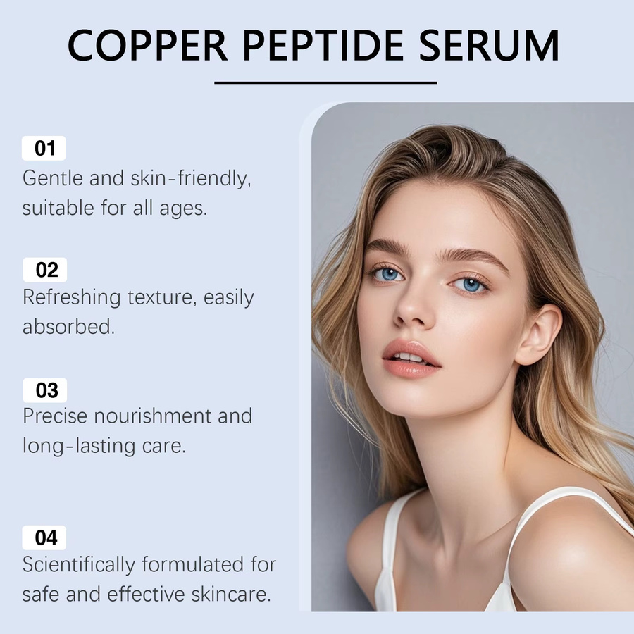 Hoygi Kupferpeptid-Serum mit Hyaluronsäure, Gesichtsserum für reife Haut, Unisex - Bild 2