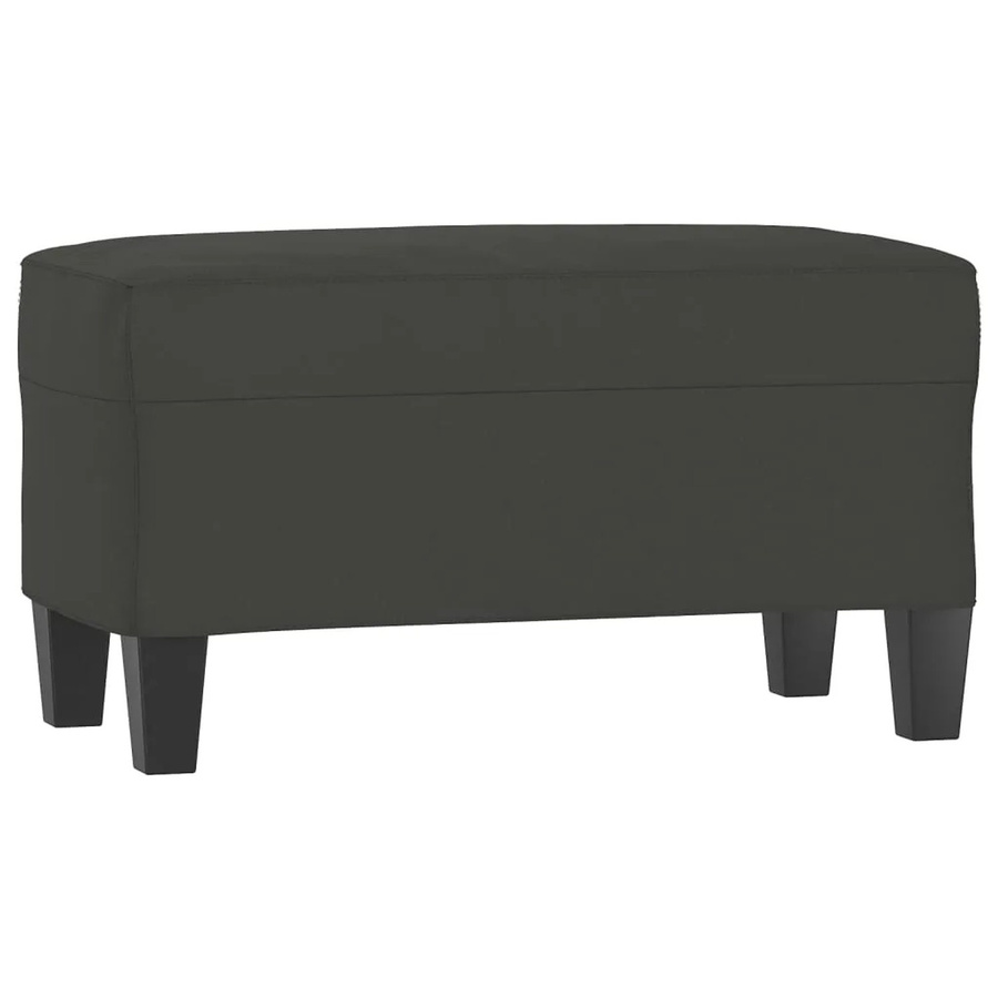 vidaXL Sitzbank aus Mikrofasergewebe in Dunkelgrau, B/T/H: 70 x 35 x 41 cm - Bild 2