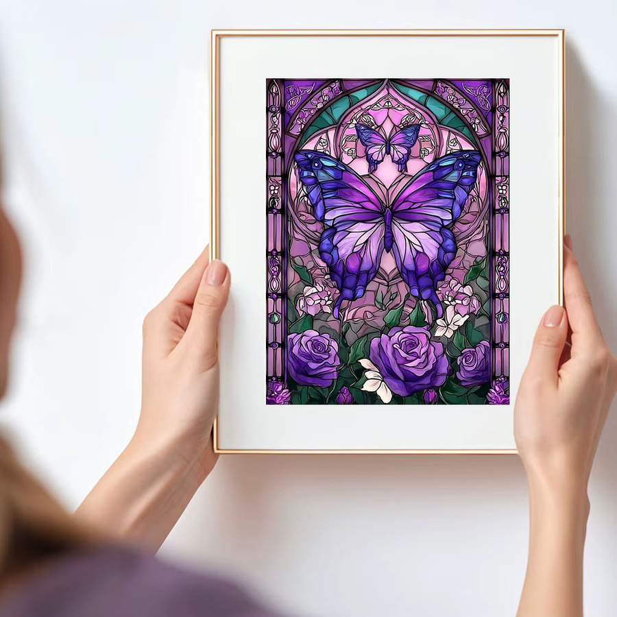 Huacan Diamant-Malset Schmetterling Rose, Bastelset - Bild 3