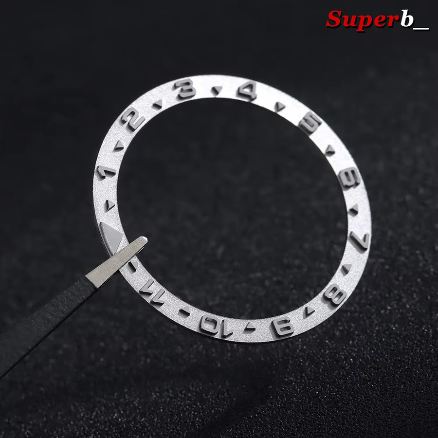 Metall-Lünettenring, Silber, 38 mm x 31,5 mm, Unisex - Bild 2