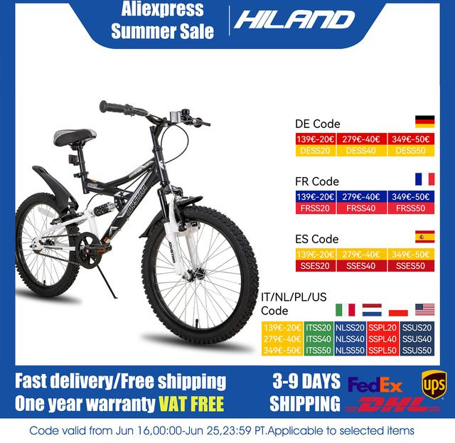 JOYSTAR Kinderfahrrad, 20-Zoll-Mountainbike, mit Doppelfederung - Bild 1