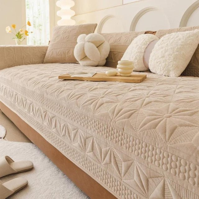 Modernes Sofa Kissen von Household supplies MH in Beige, quadratisch, B/T: 90 x 90 cm - Bild 1