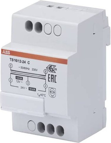ABB 2CSM228565R0812 Klingel-Transformator 16V 0.7A in Weiß - Bild 1