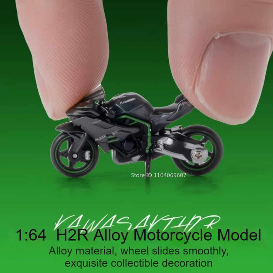 MAKEDA H2R Miniatur-Motorradmodell, 1:64, Metall, ab 14 Jahren - Bild 2
