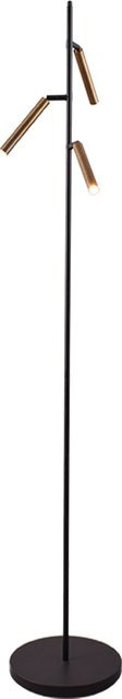 Masterlight Flute LED-Stehleuchte 3-flammig in Messing antik, dimmbar und verstellbar - Bild 1