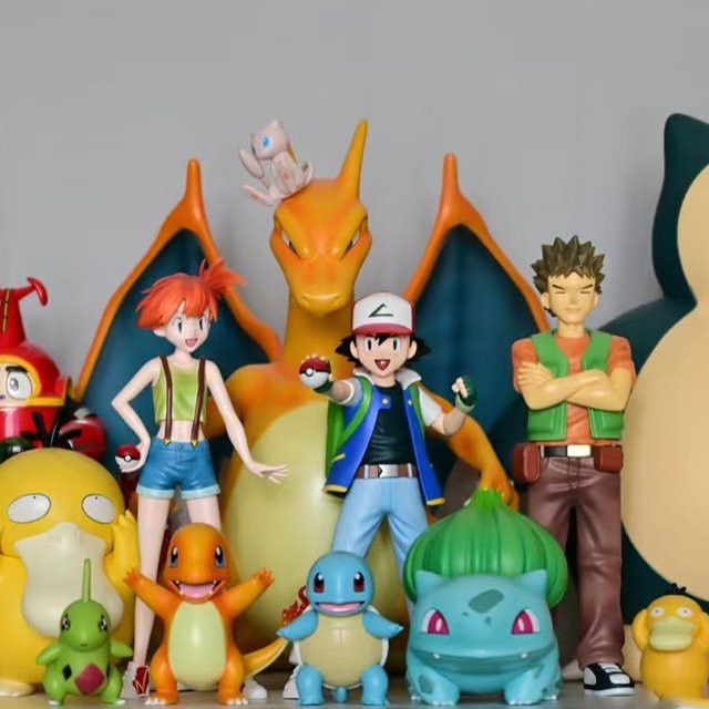Bandai Pokémon Ash Ketchum, Brock Misty, Actionfiguren, Kunststoff - Bild 1